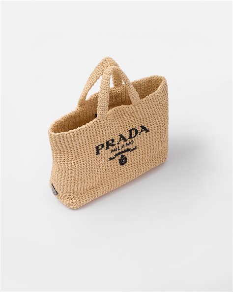 prada milano raffia tote|prada raffia tote natural.